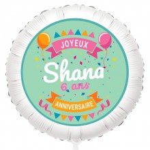 Ballon Joyeux Anniversaire  - H�lium 55 cm