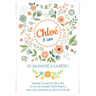 Invitation � personnaliser - Fleurs de Printemps