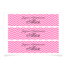 Contours � personnaliser - Chevrons Joyeux Anniversaire
