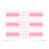 Contours � personnaliser - Baby Shower Fille