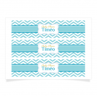 Contours � personnaliser - Baby Shower Gar�on