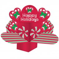 Centre de table Pop-up Happy Holidays