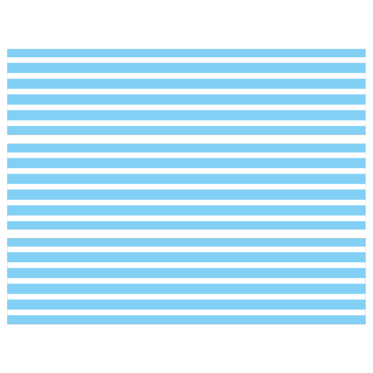 Contours de Gâteaux - Rayures horizontales Bleu ciel