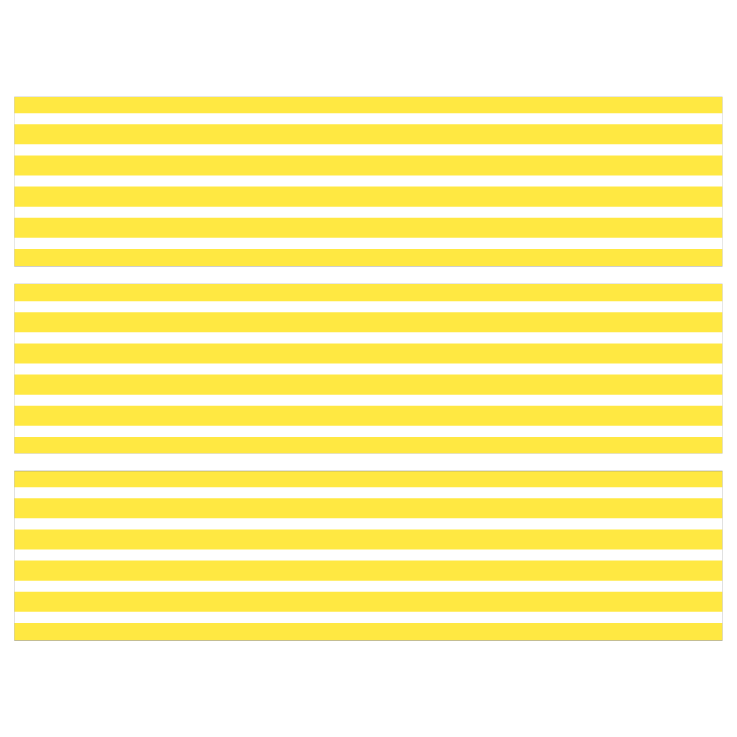 Contours de Gâteaux - Rayures horizontales Jaune