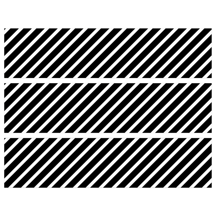 Contours de Gâteaux - Rayures obliques Noir