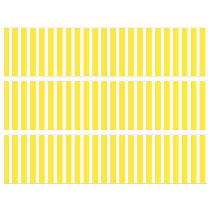 Contours de Gâteaux - Rayures verticales Jaune