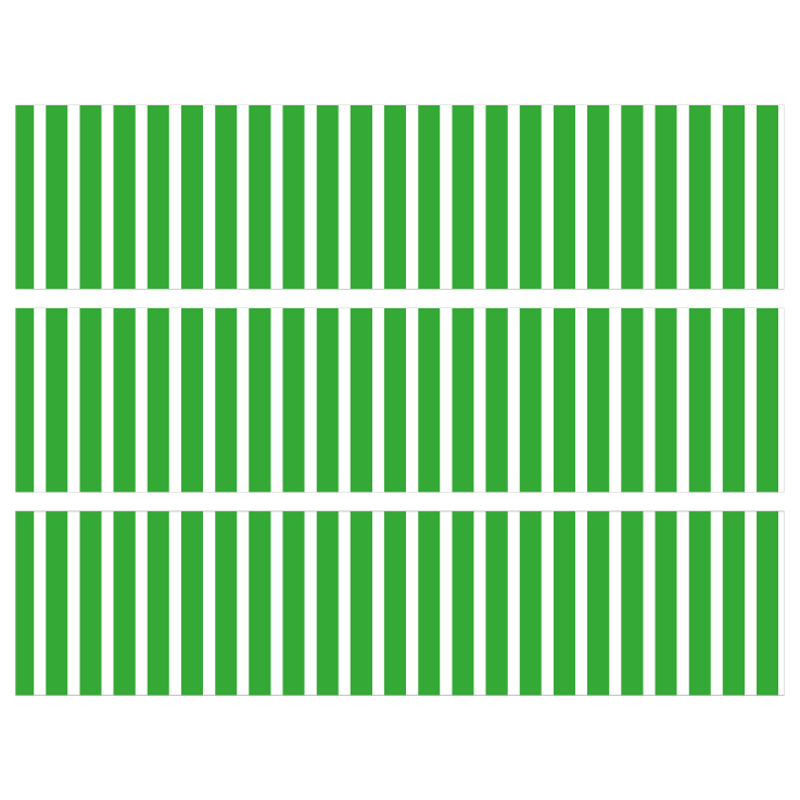 Contours de Gâteaux - Rayures verticales Vert