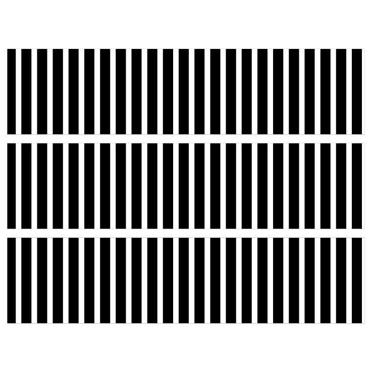 Contours de Gâteaux - Rayures verticales Noir