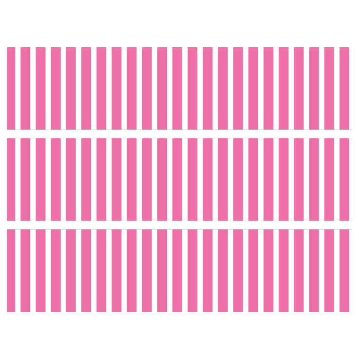 Contours de Gâteaux - Rayures verticales Rose