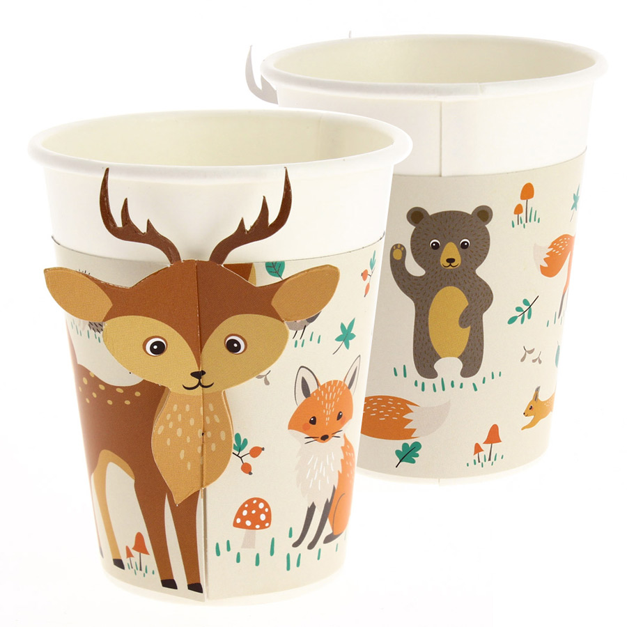 6 Assiettes Animaux de la Forêt - Recyclable pour l'anniversaire de votre  enfant - Annikids