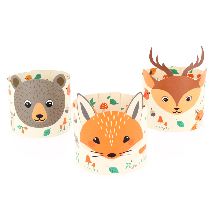 6 Assiettes Animaux de la Forêt - Recyclable pour l'anniversaire de votre  enfant - Annikids