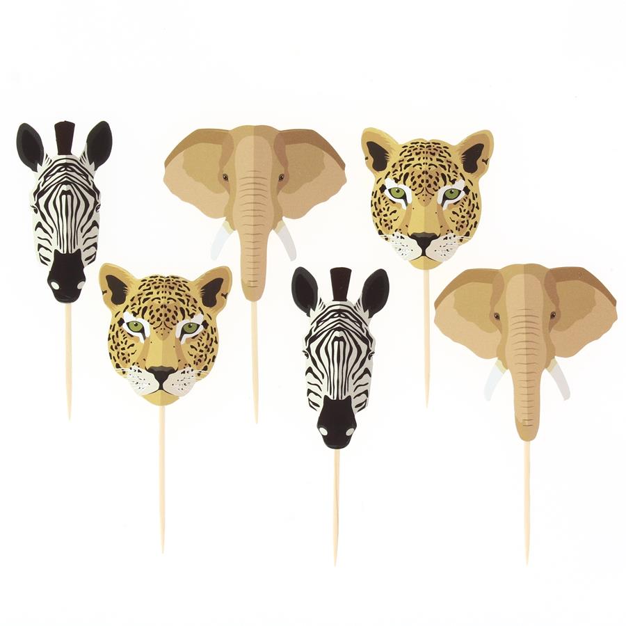 Kit Décoration de Gâteau Safari pour l'anniversaire de votre enfant -  Annikids