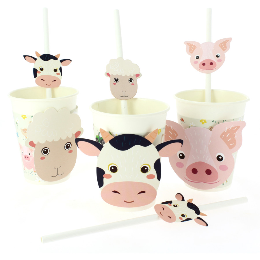 Cake Toppers Animaux de la Ferme - Recyclable pour l'anniversaire de votre  enfant - Annikids