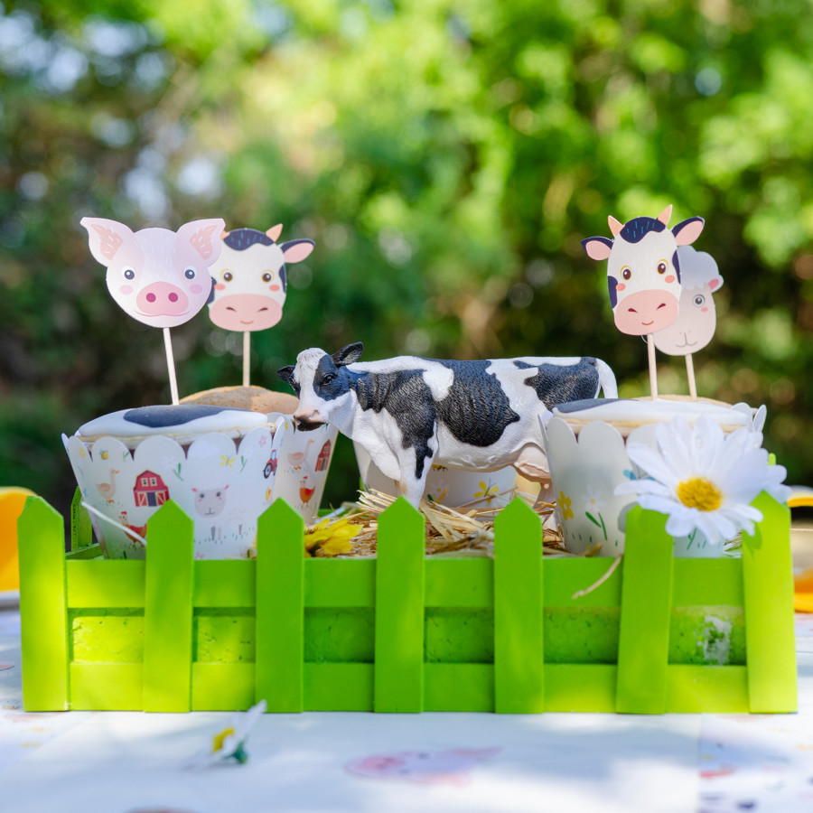 Cake Toppers Animaux de la Ferme - Recyclable pour l'anniversaire de votre  enfant - Annikids