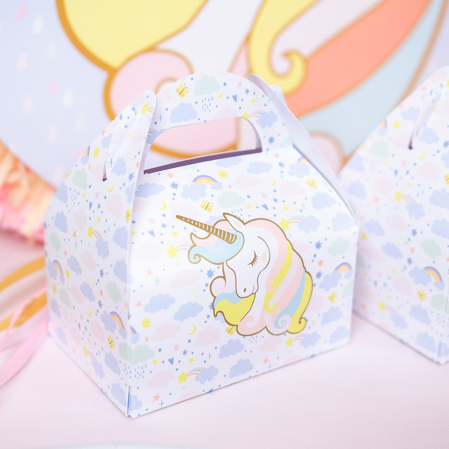 3 Boîtes Cadeaux Licorne - Recyclable pour l'anniversaire de votre enfant -  Annikids