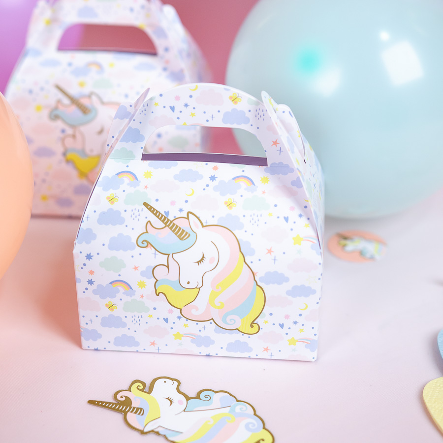 3 Boîtes Cadeaux Licorne - Recyclable pour l'anniversaire de votre enfant -  Annikids