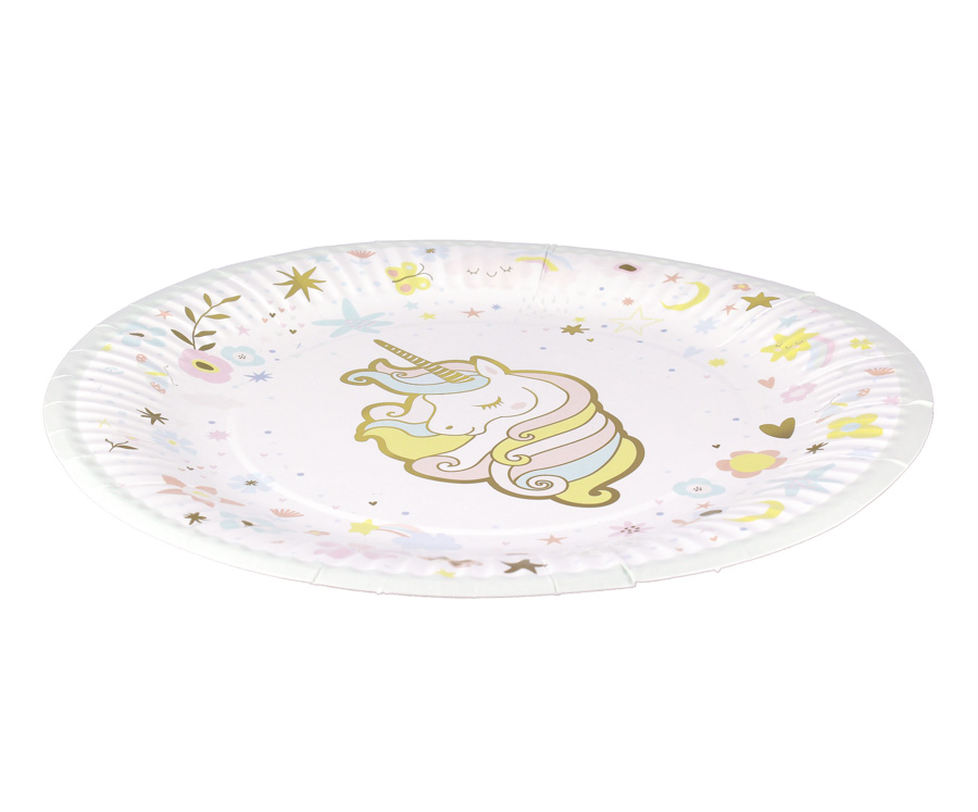 48 Pièces Set De Fête Licorne 16 Invités Kit De Vaisselle