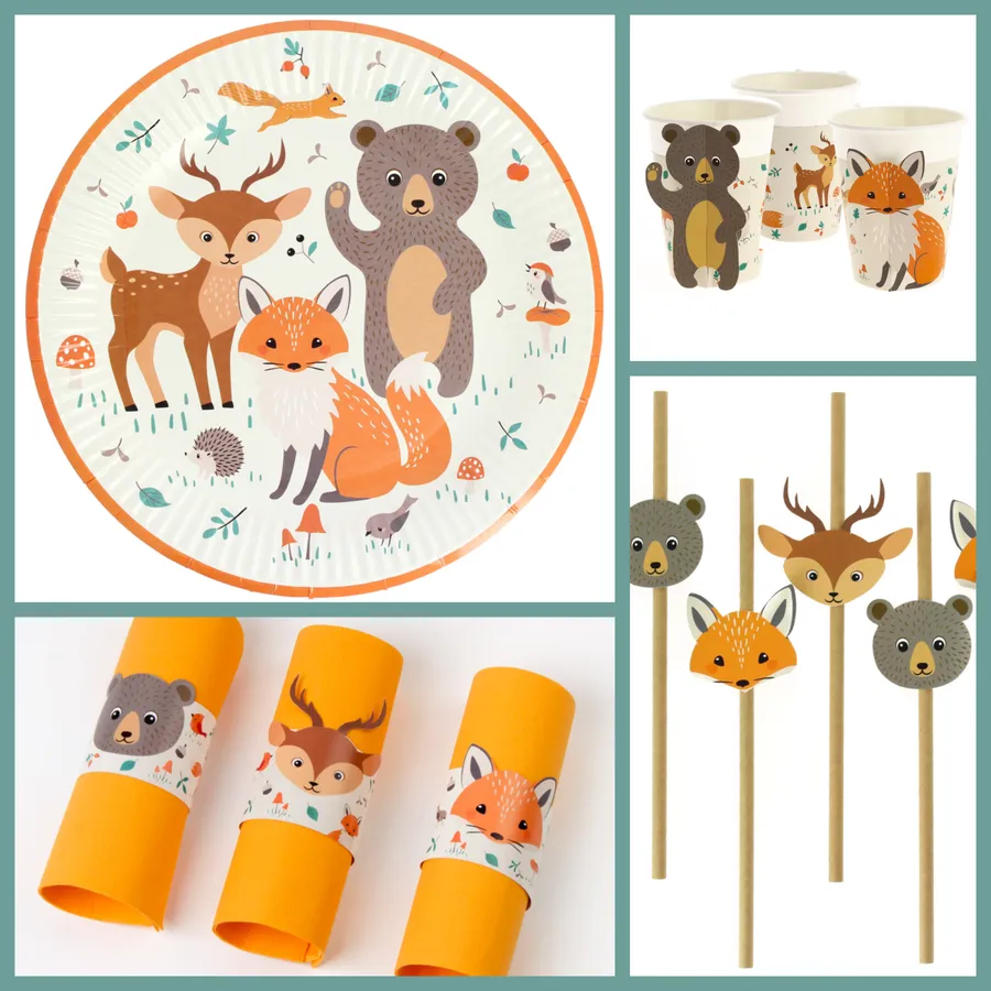 Boîte à fête Animaux de la Forêt pour l'anniversaire de votre enfant -  Annikids