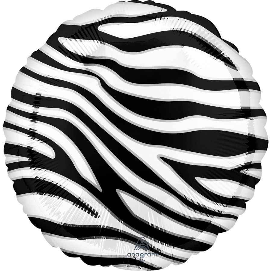 Ballon à plat Zèbre - Ø43 cm