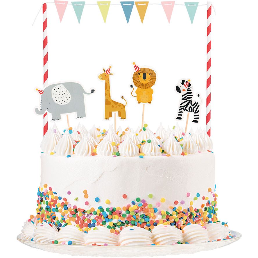 Kit Décoration de Gâteau Safari pour l'anniversaire de votre enfant -  Annikids