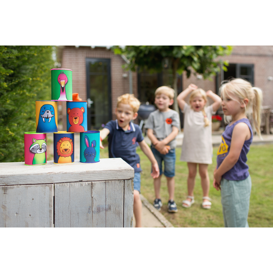 Jeu - Chamboule-tout Foot pour l'anniversaire de votre enfant