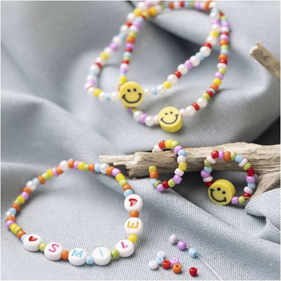 Mini Kit DIY Bijoux - Smiley pour l'anniversaire de votre enfant