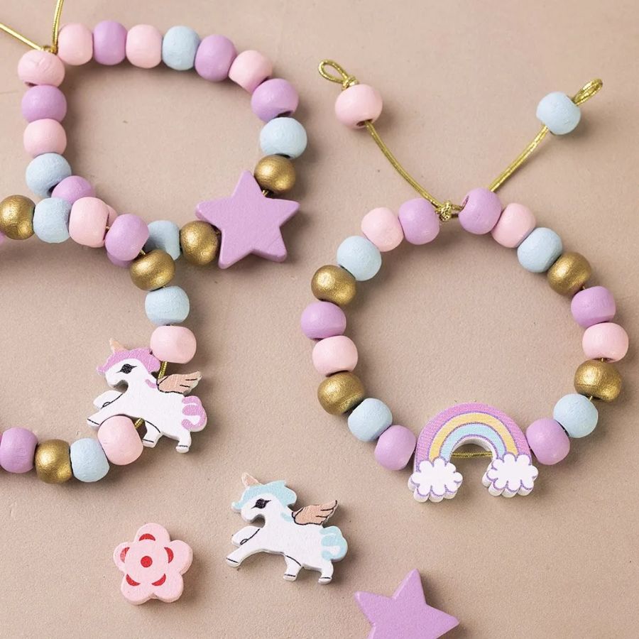 Mini Kit DIY Bijoux - Licorne Couleurs Pastel pour l'anniversaire de votre  enfant - Annikids