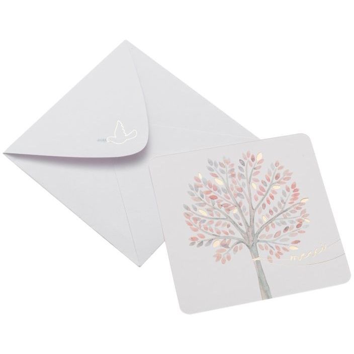 Lot De 10 Cartes De Remerciement Florales Avec Enveloppes - Motif Bouquet, Détails Dorés, Boîte De Présentation, 15x10,5 Cm