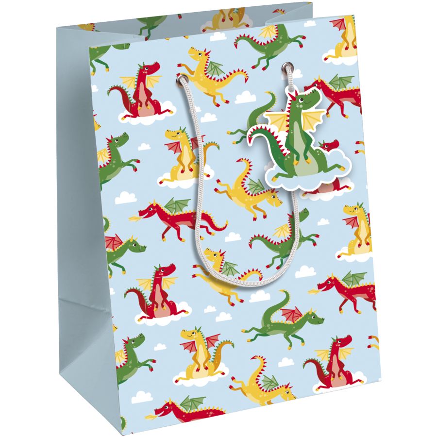 Sac Cadeau 25 cm - Dragons