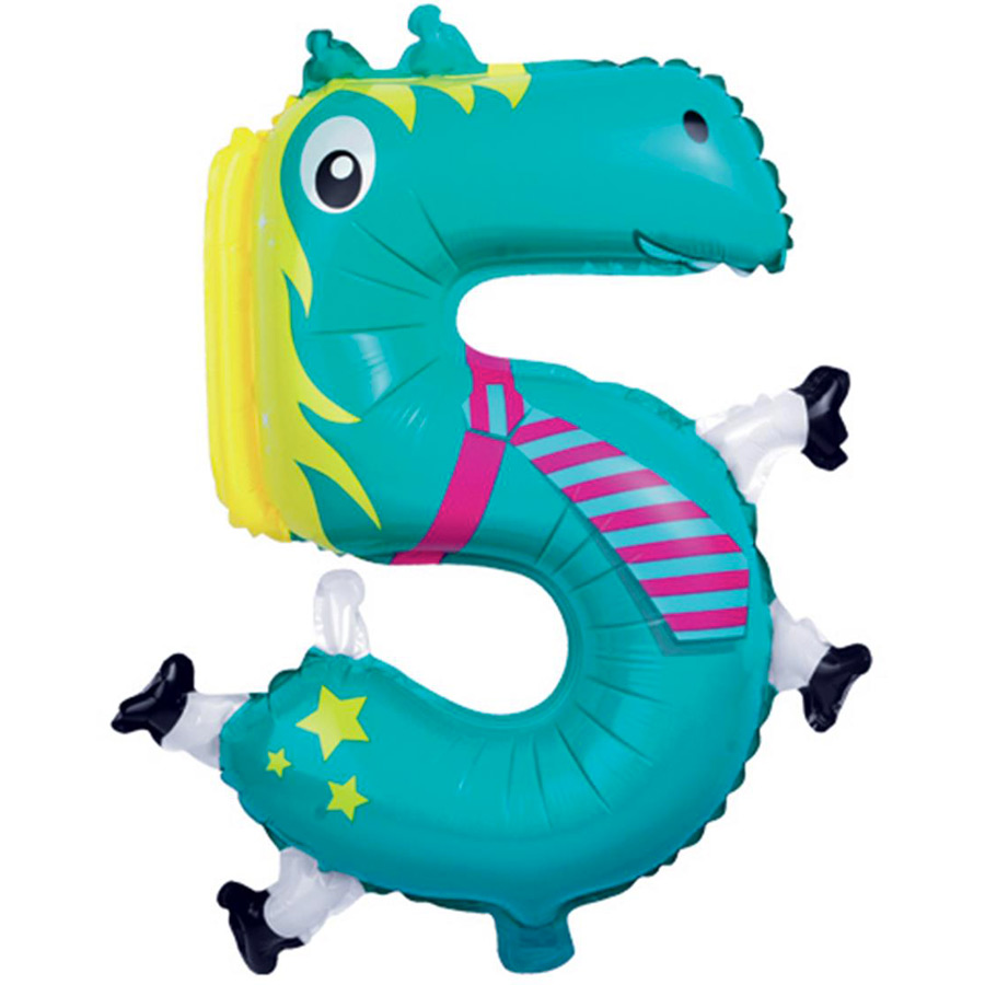 Ballon Animal Chiffre 5 (66 cm)