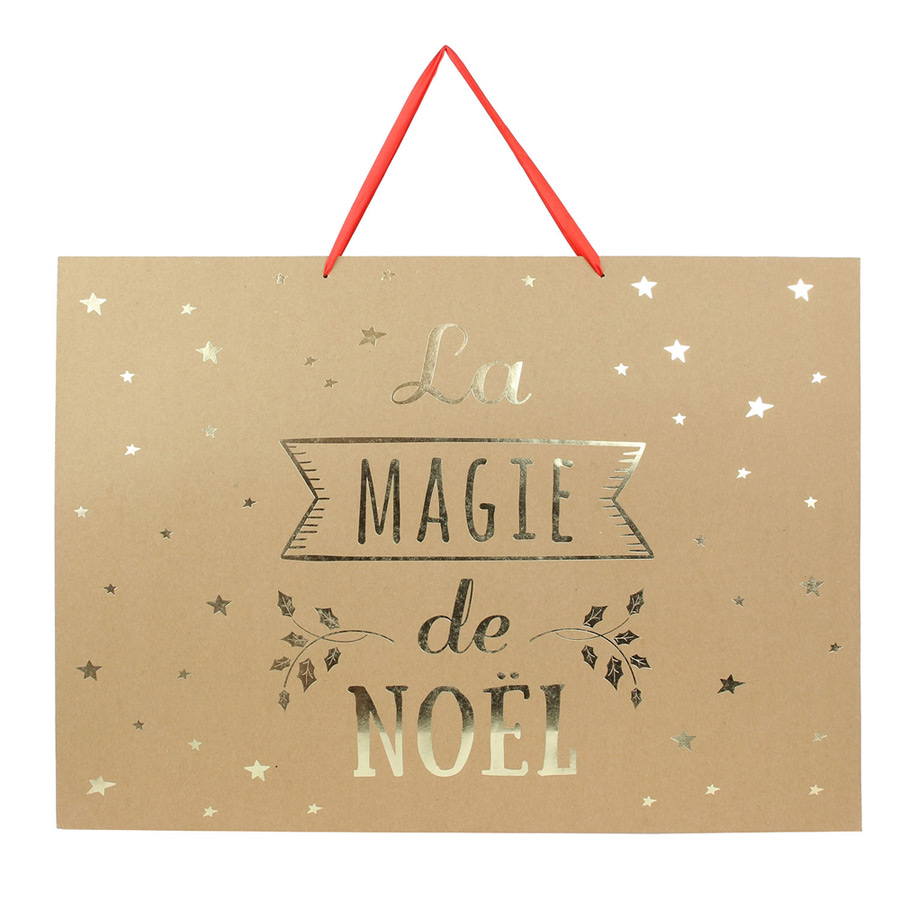 1 Grand Sac Cadeau Noël (70 cm) - La Magie de Noël