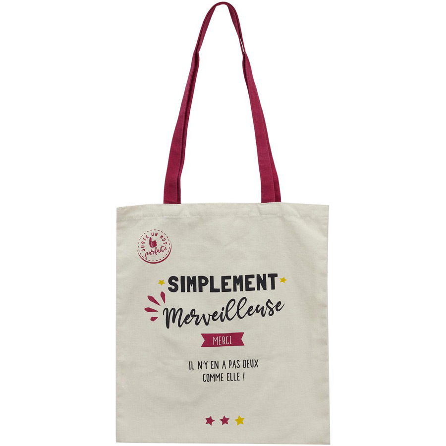 Sac Coton Merci Maîtresse Simplement Merveilleuse