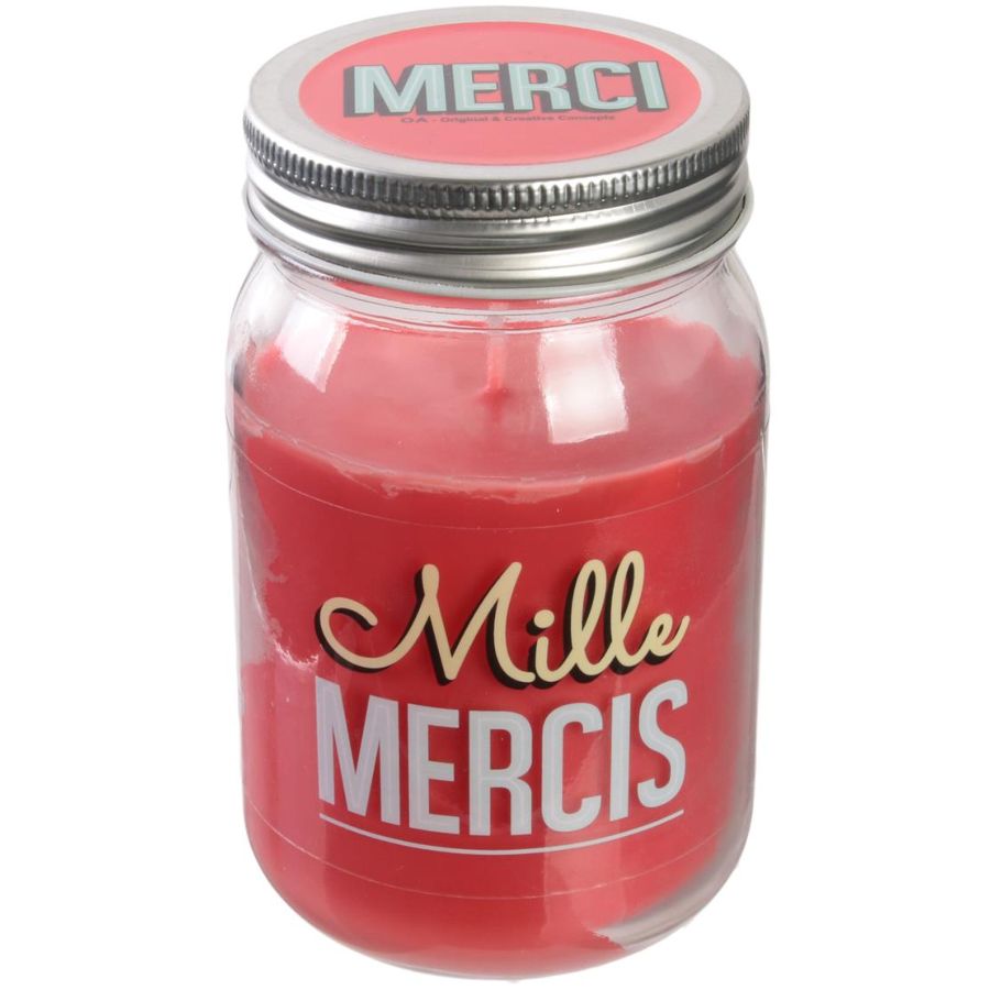 Bougie Parfumée Senteur Vanille "Merci" Mille Mercis