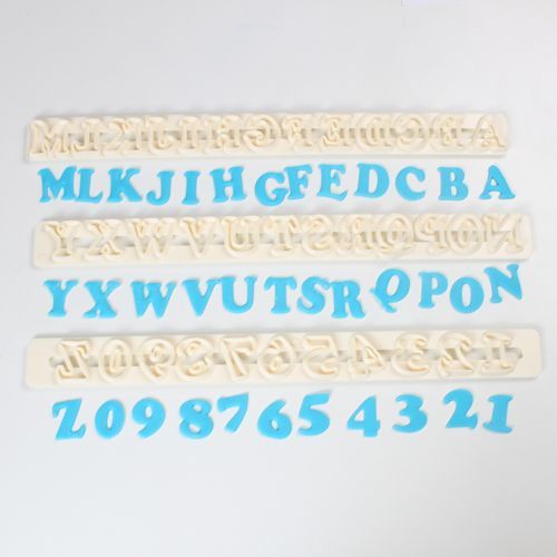 Réglette Emporte-Pièce Art Déco - Alphabet&chiffres