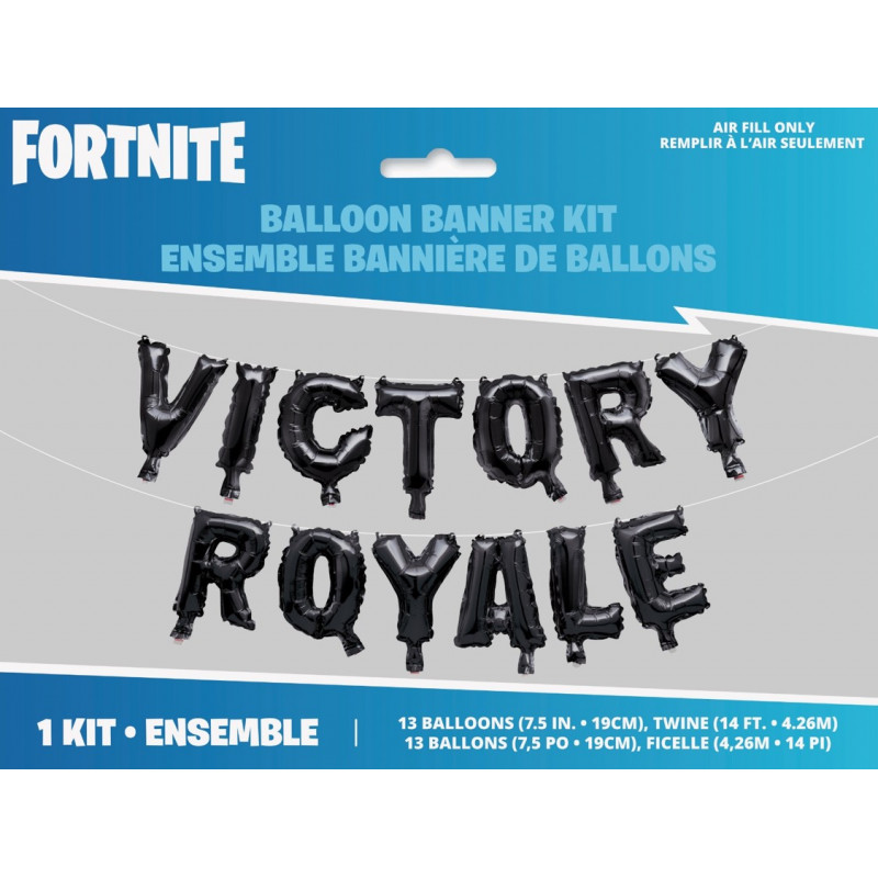 Guirlande 13 Ballons Fortnite - Victory Royale - Annikids