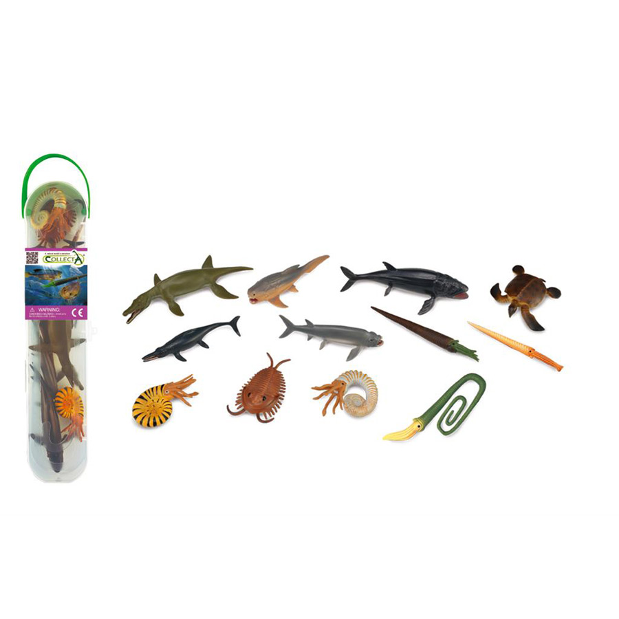 12 Mini Figurines Marins Préhistoriques