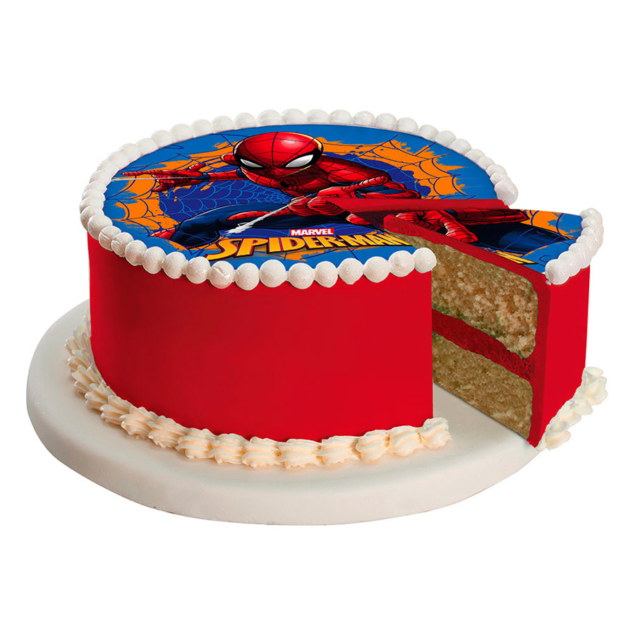 Disque décoratif pour gâteau SPIDERMAN