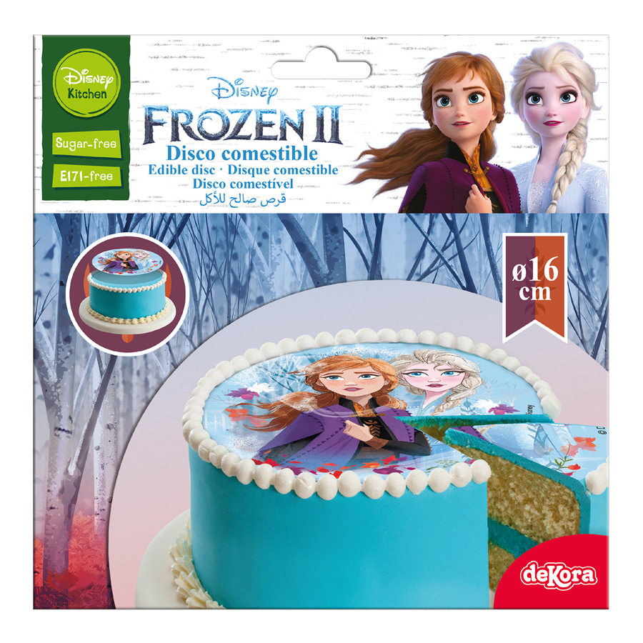 Disque Reine des Neiges 2 (16 cm) - Azyme pour l'anniversaire de votre  enfant - Annikids