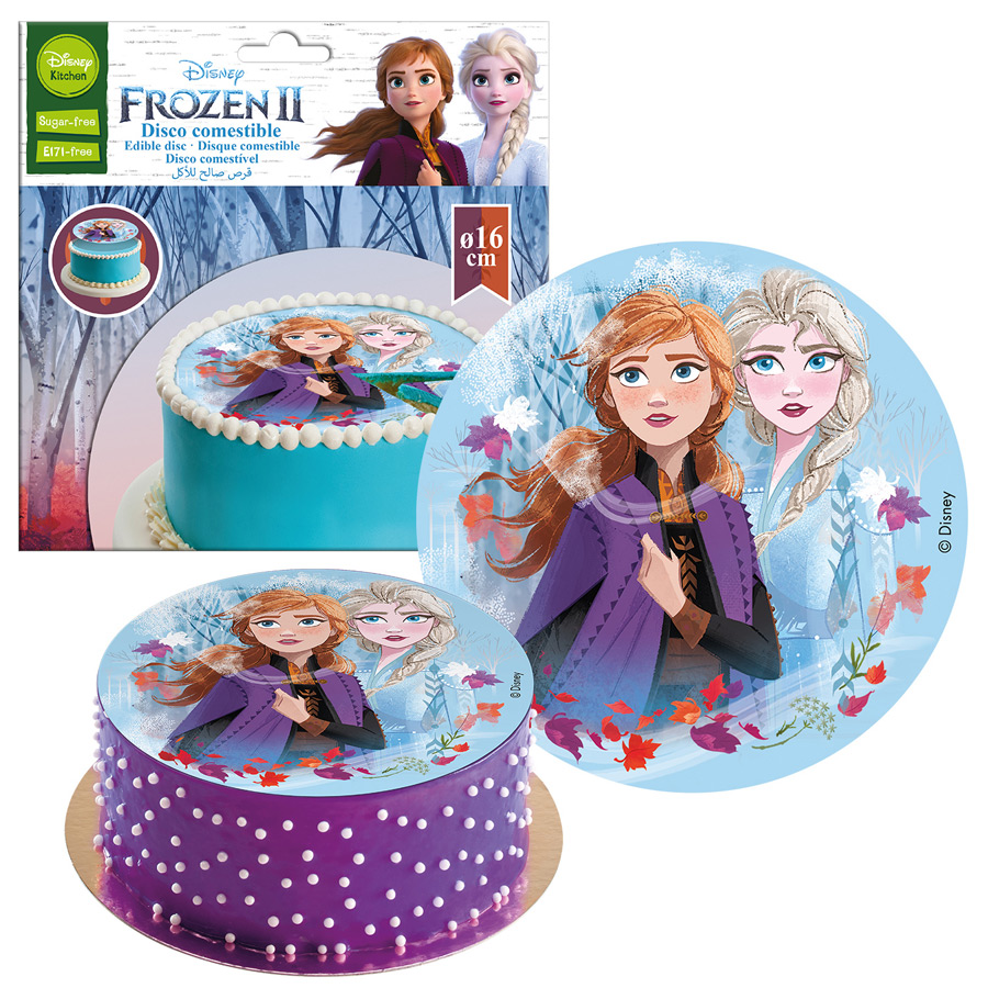 Disque Reine des Neiges 2 (16 cm) - Azyme pour l'anniversaire de votre  enfant - Annikids