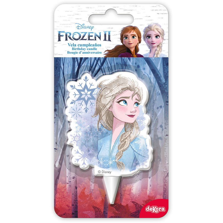 1 Bougie Silhouette Elsa - Reine des Neiges 2 pour l'anniversaire de votre  enfant - Annikids