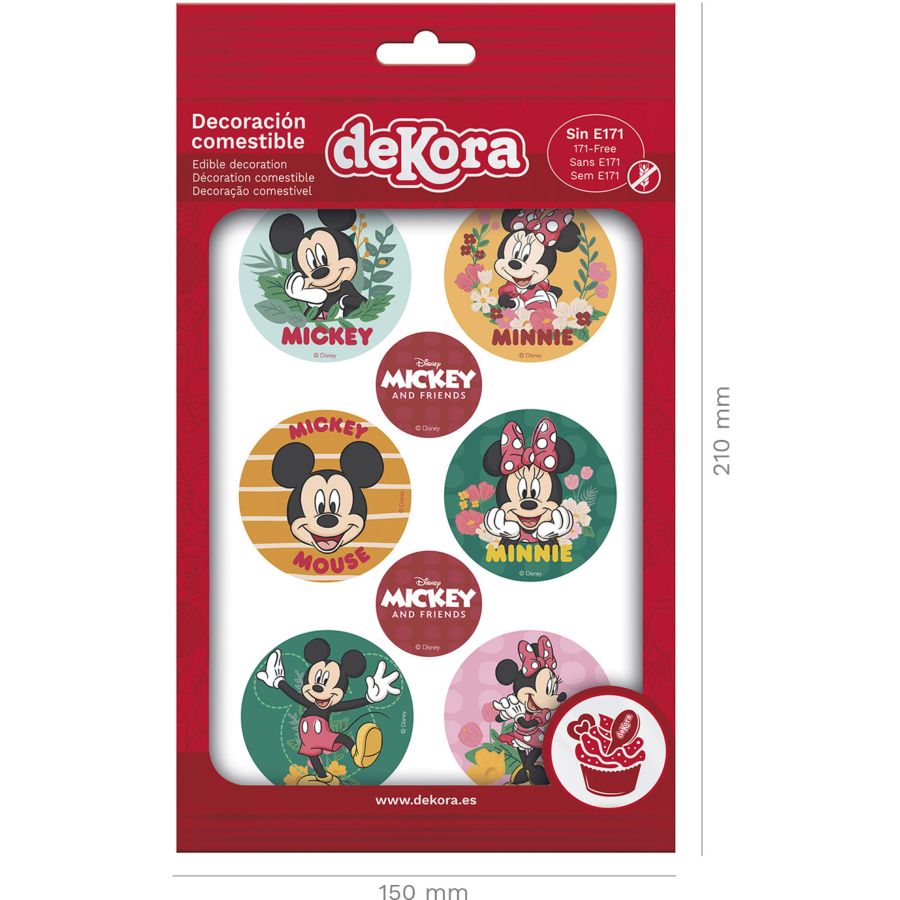 Disque azyme Mickey et Minnie