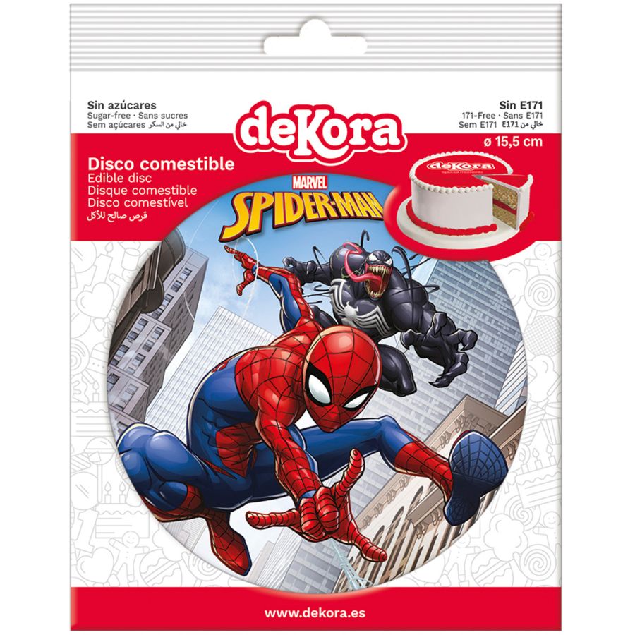 Disque décoratif pour gâteau SPIDERMAN