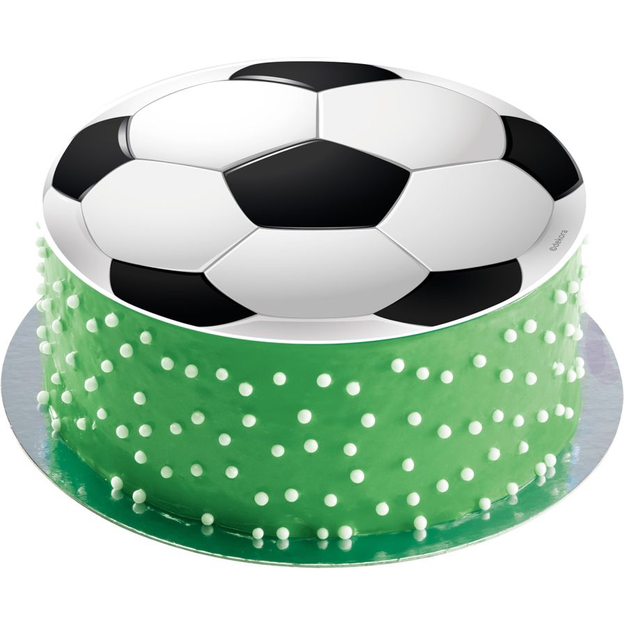 Disque Ballon de Foot (15,5 cm) - Comestible pour l'anniversaire de votre  enfant - Annikids