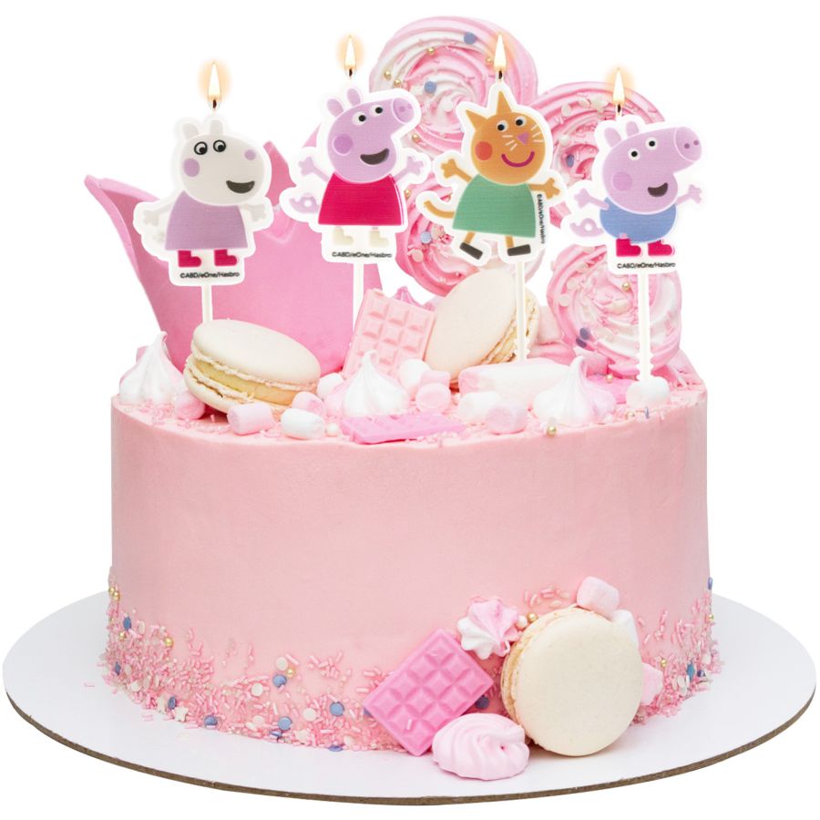 4 Bougies 2D Anniversaire Peppa Pig pour l'anniversaire de votre enfant -  Annikids