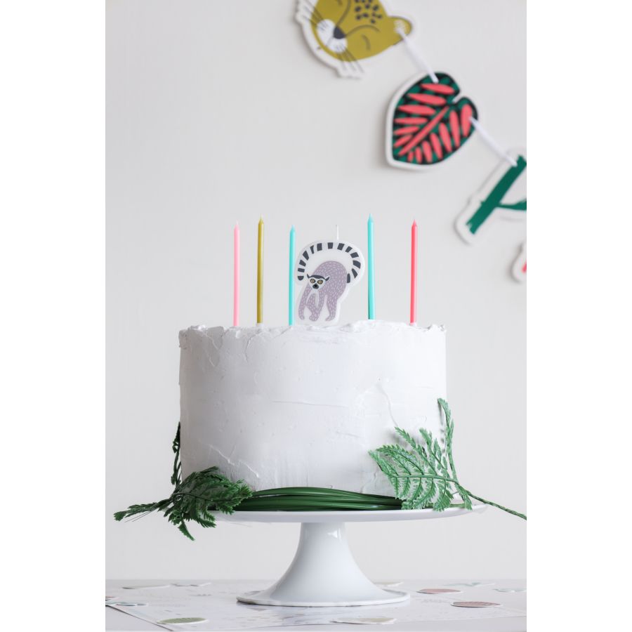 Cake Topper Joyeux Anniversaire Pompier Kraft - Annikids