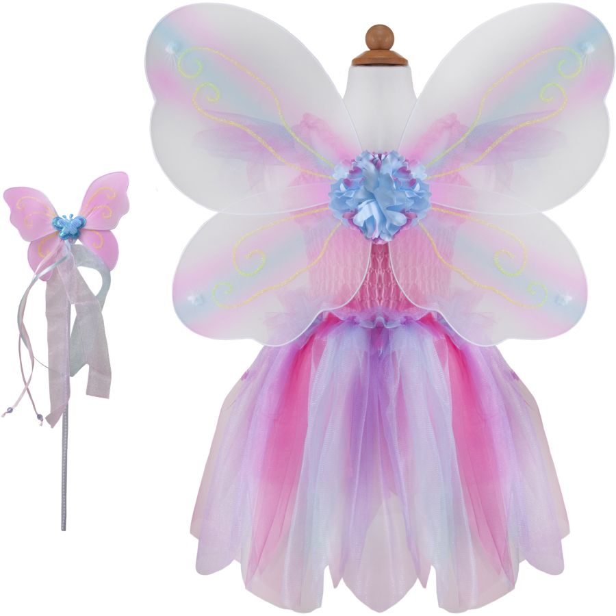 Déguisement papillon - Bleu/rose - Fille - Déguisement Enfant