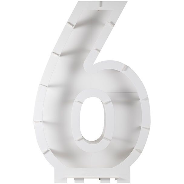 Structure à Ballons Chiffre 6 (81 cm) pour l'anniversaire de votre enfant -  Annikids