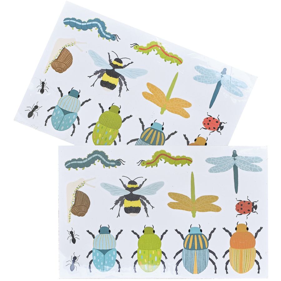 24 Tatouages Temporaires Insectes