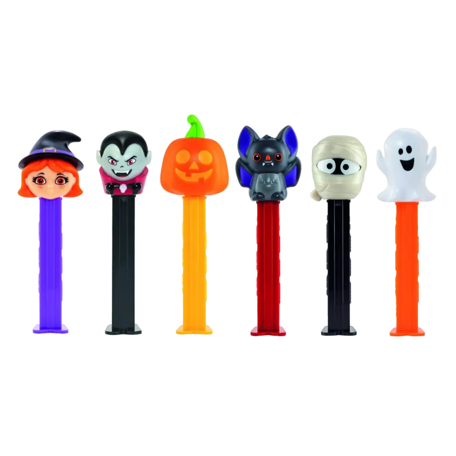 PEZ Halloween,distributeur de pez,bonbon de poche pez monstre