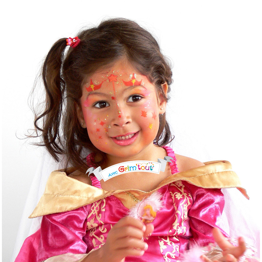 Maquillage sur visage d'enfant : Une princesse - Simplement moi !